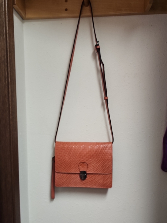 Patricia Nash Handbags - Patricia Nash Woven Leather Crossbody Bag in Orange